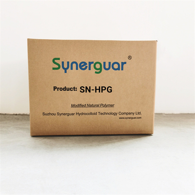 高いコスト パフォーマンスのHydroxypropylグアー ガムにオイルFrackingのための取り替えがの高い粘着性そして中型の程度ある
